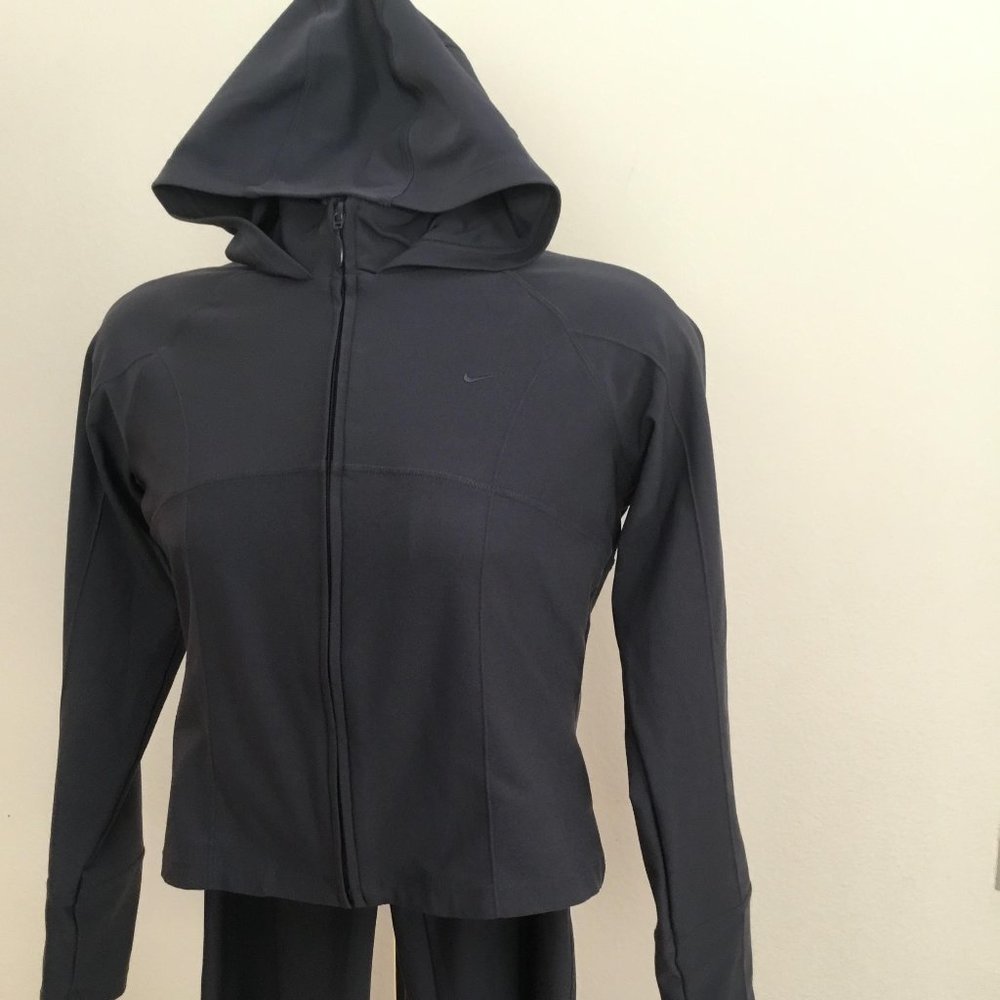 Nike Blue/Gray Women's Full-Zip Hooded Jacket and Pants Set